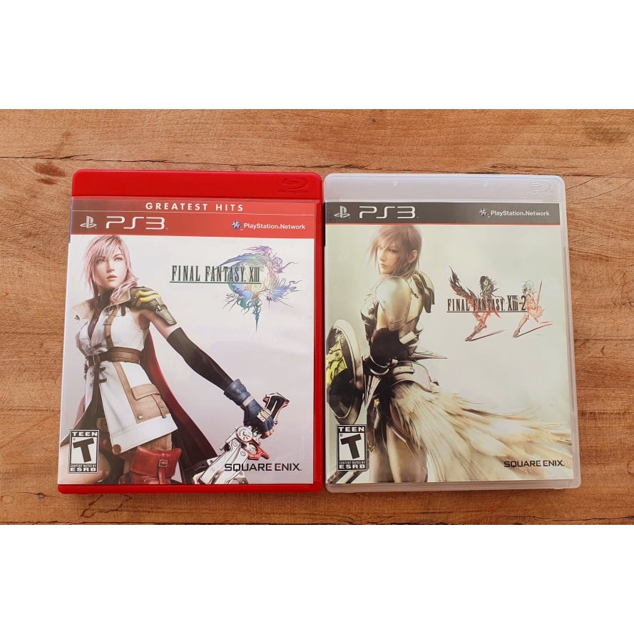 Final Fantasy XIII + Final Fantasy XIII-2 (mídias físicas) - PS3