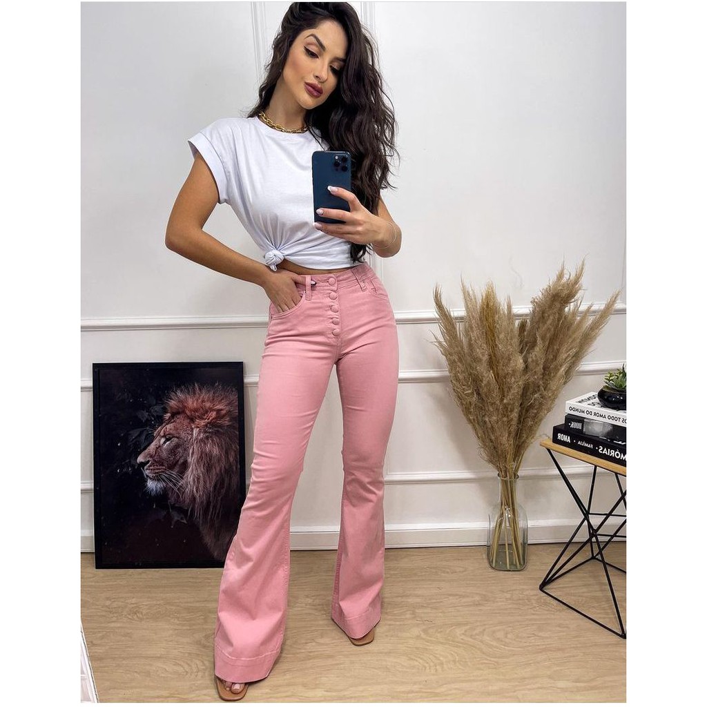 Calça Flare Pink - Kempf