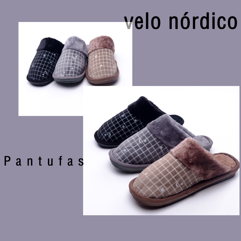 Pantufa De Casa Masculina Feminina Adulta Pelúcia Confortável