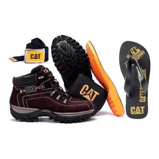 Bota Caterpillar Adventure Original ou Replica Mercado Livre Carteira Cinto  Chinelo Unboxing 