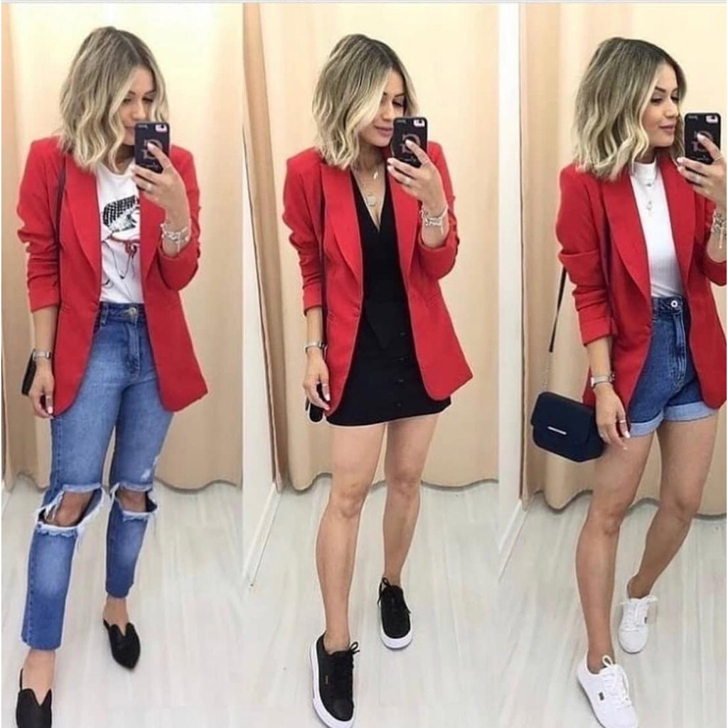 Blazer Feminino Acinturado