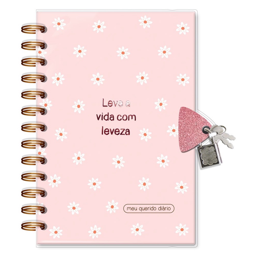 Diário para Meninas Com Chave - Fina Ideia Comercial Papelaria e Livraria