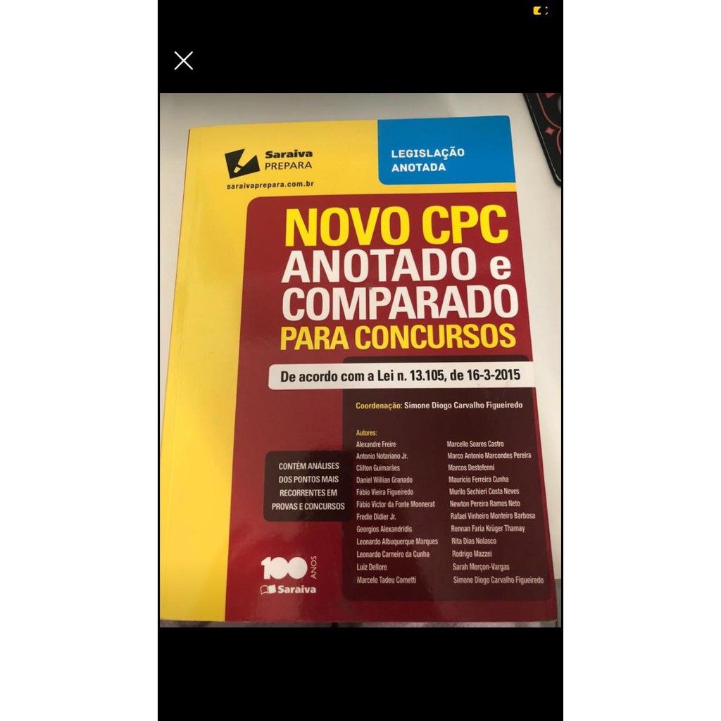 Novo CPC anotado e comparado para concursos | Shopee Brasil