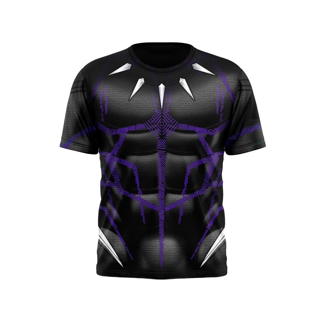 Camiseta Traje Pantera Negra 3D