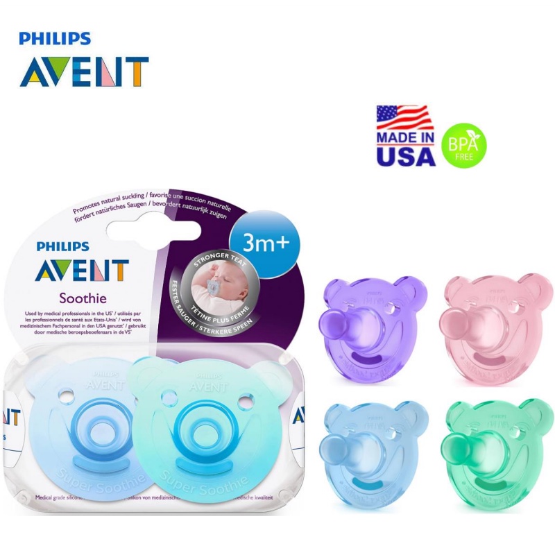 Pacifier 6-18 Months Philips Avent Soothie Pacifiers (4-Pack