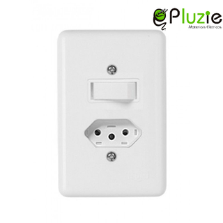 Kit 2 Interruptores 1Tecla +Tomada 20A) - Pluzie