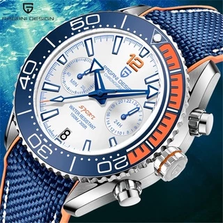 Pagani Design Novo Relógio De Quartzo Masculino Seiko VK64 Diver Watch 10Bar À Prova D'água Data Esportivo Top Brand PD-1711