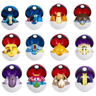Figuras Pokémon Genuínas Caixa Original Deformação Brinquedo Anime Figura Pikachu Charizard Greninja Pokeball Modelo Pre em Oferta na Shopee