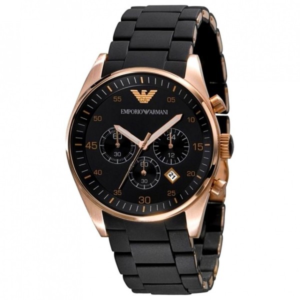 Emporio armani men's chronograph deals watch ar5905