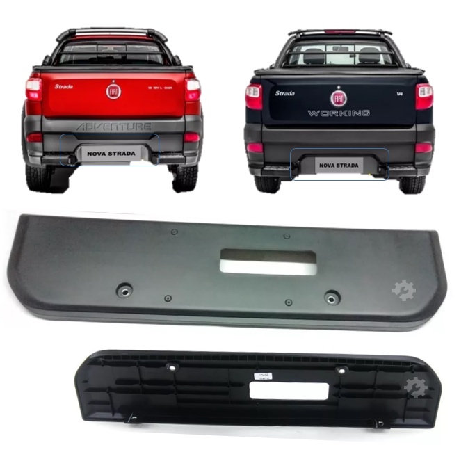 Suporte Placa Traseira Strada Adventure 2013 2018 Original