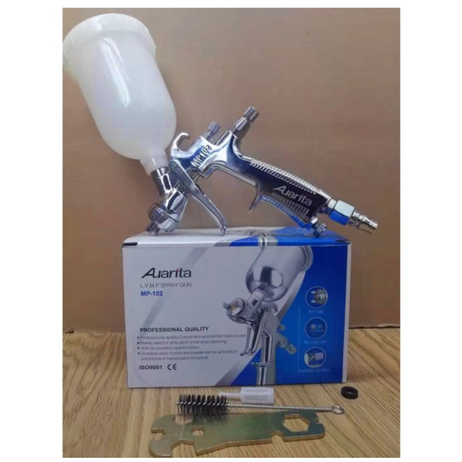 Auarita MP-102 1.0mm Nozzle Mini Professional LVLP Spray Gun 250ml