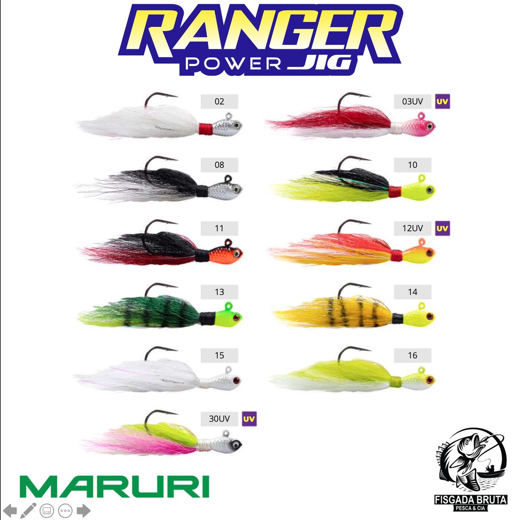 Isca Artificial Maruri Streamer Jig Speed 10g 4/0 - Maruri