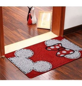 Tapete Capacho Mickey E Minnie Medidas 60x40 Cm