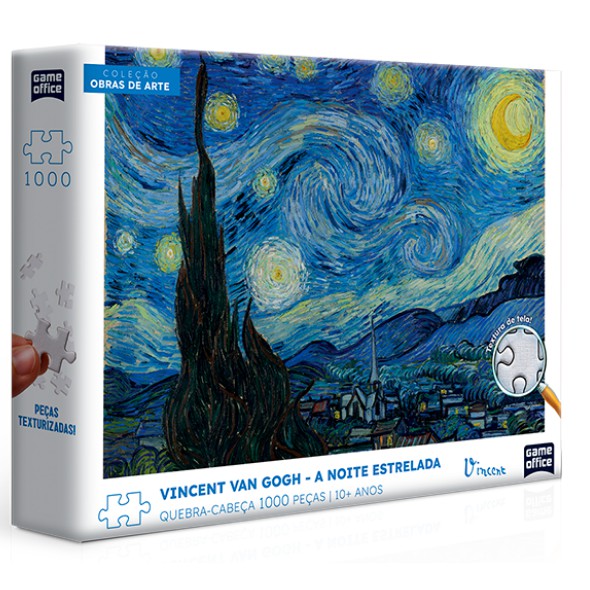 Quebra-Cabeça Puzzle A Noite Estrelada 1000 peças – Vicent Van Gogh - Toyster