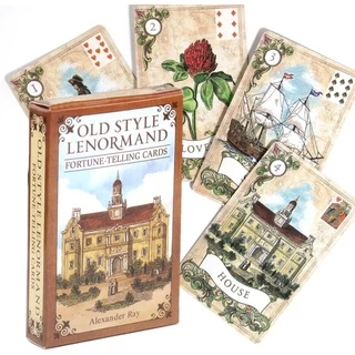 Old Style Lenormand Oracle Deck Oráculo Cigano Estilo Antigo Baralho de Cartas de Tarô