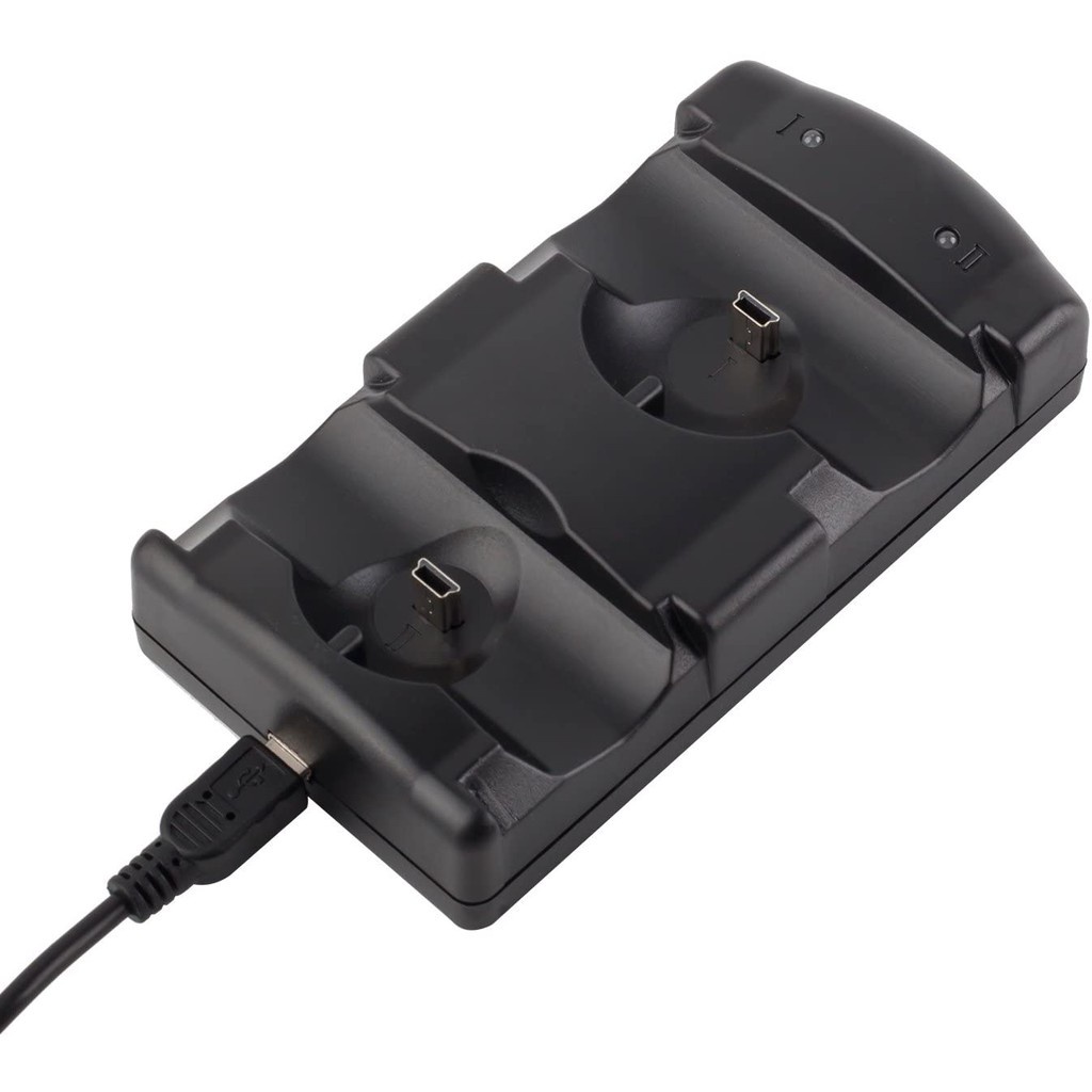 2 in 1 Charger Station For Sony PS3 Wireless Bluetooth PS Move Controller Shopee Brasil