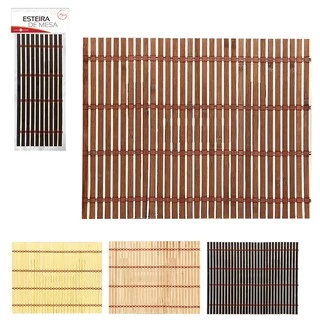 Esteira De Mesa Bambu Ret 30X38Cm Art House marron ou Gege