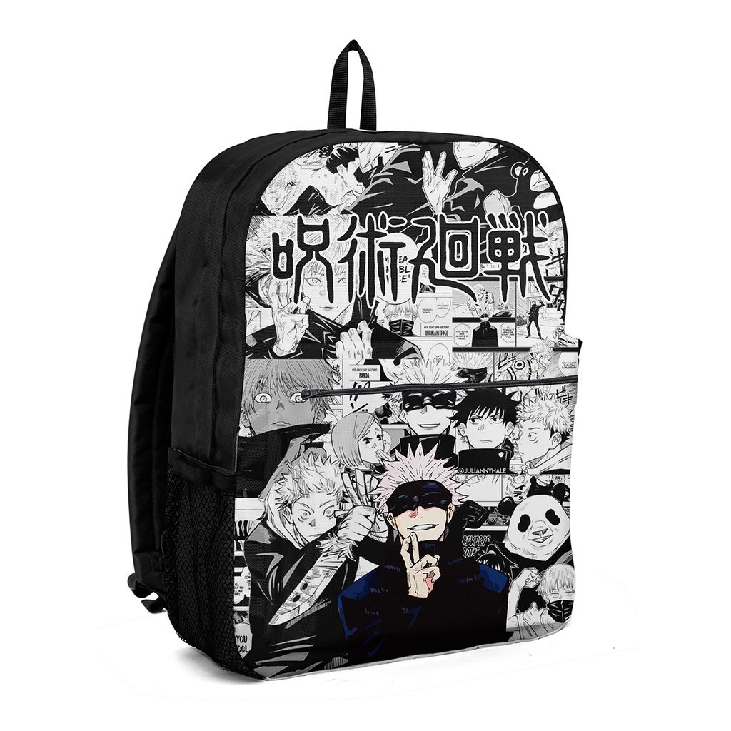 Mochila Infantil Meninas Anime Demon Slayer Personagens Bolsa Nezuko Kamado  Novidade - Preto