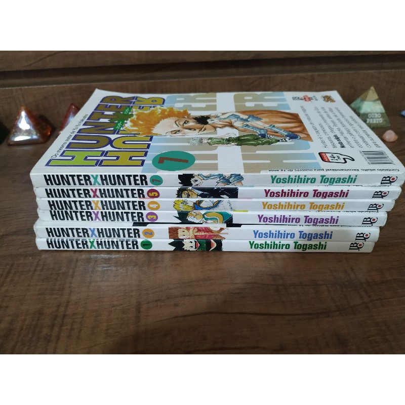 Hunter x Hunter volumes 1 ao 5 + volume 7 (edição antiga em Hunter x Hunter volumes 1 ao 5 + volume 7 (edição antiga em