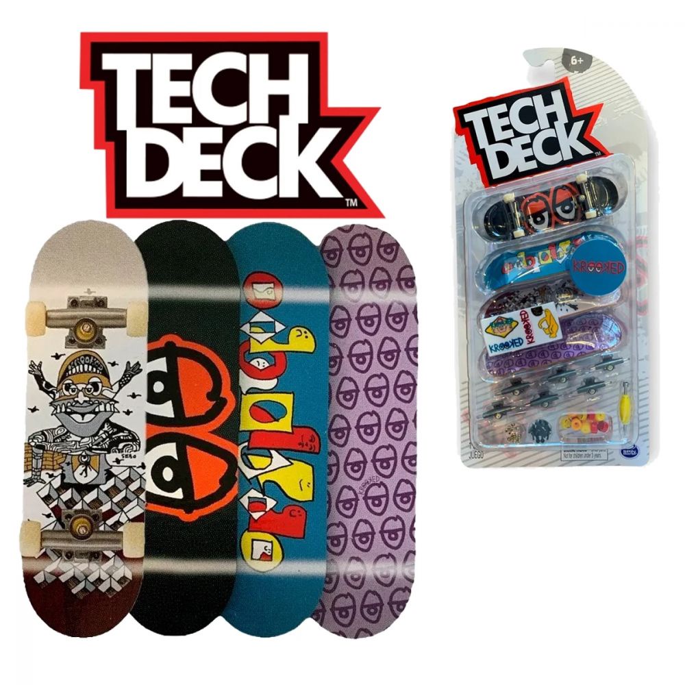 Skate De Dedo Profissional Tech Deck Krooked 2890p - Sunny