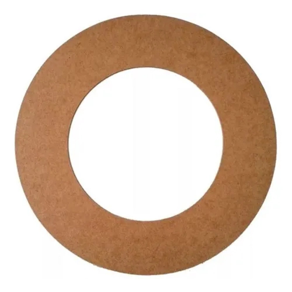 Guirlanda Redonda Lisa 50cm Aro Grande MDF 3mm