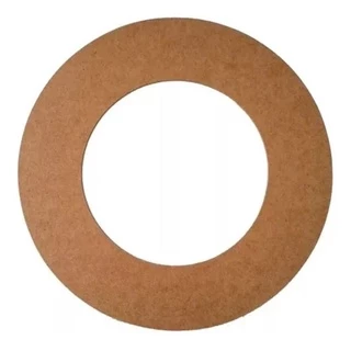 Guirlanda Redonda Lisa 50cm Aro Grande MDF 3mm