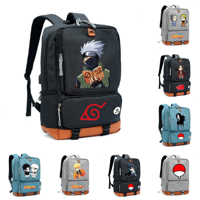 Nylon Hokage Uzumaki Naruto Cosplay Anime Dos Desenhos Animados Mochila Com  Zíper Bolsa De Ombro Viagem - Desconto no Preço