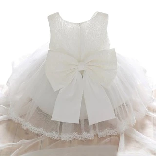 Newborn Baby Girl Dress Tulle Fabrics 0-2T Princess Girls Baptism Lace Party Dress Ball Gown