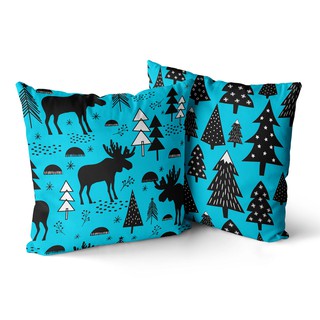 Kit 2 capas de almofadas natal tiffany