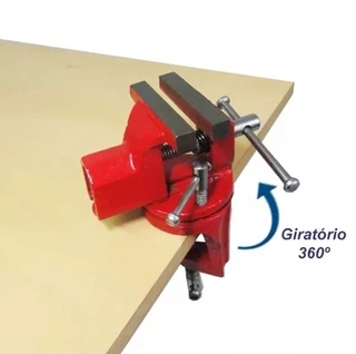 Morsa Mini Torno De Bancada De Aço Com Base Giratoria 50mm