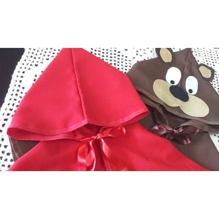 kit de capas Chapeuzinho Vermelho e Lobo mau