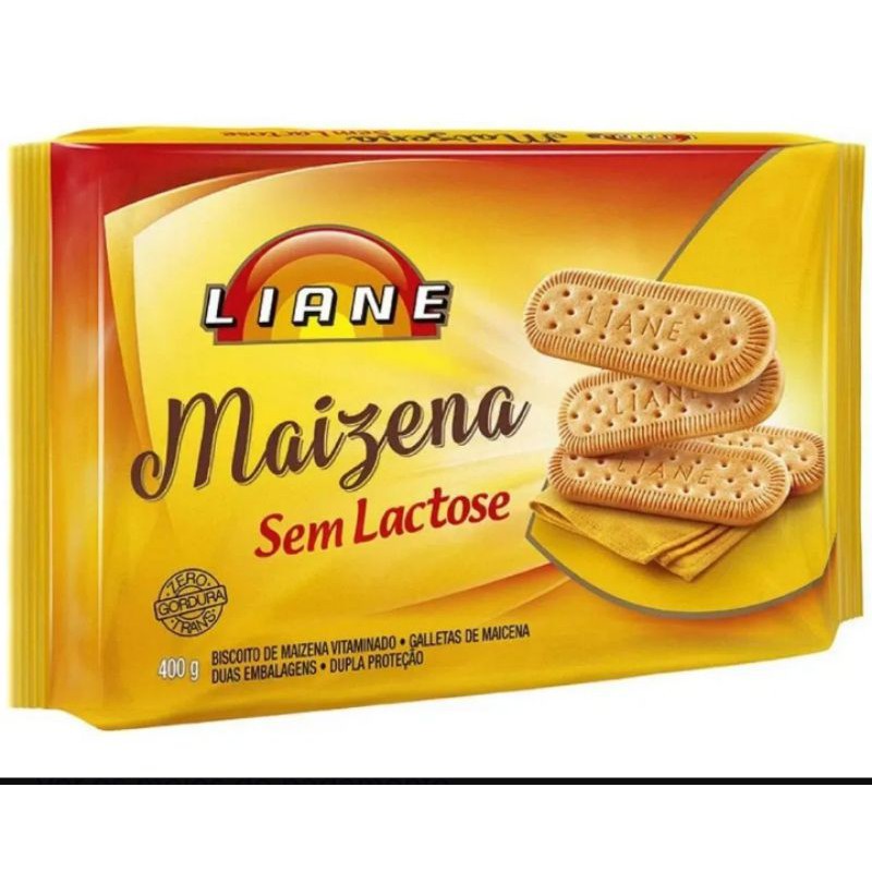 Biscoito Sem Lactose Maizena Chocolate Mini Liane contendo 3
