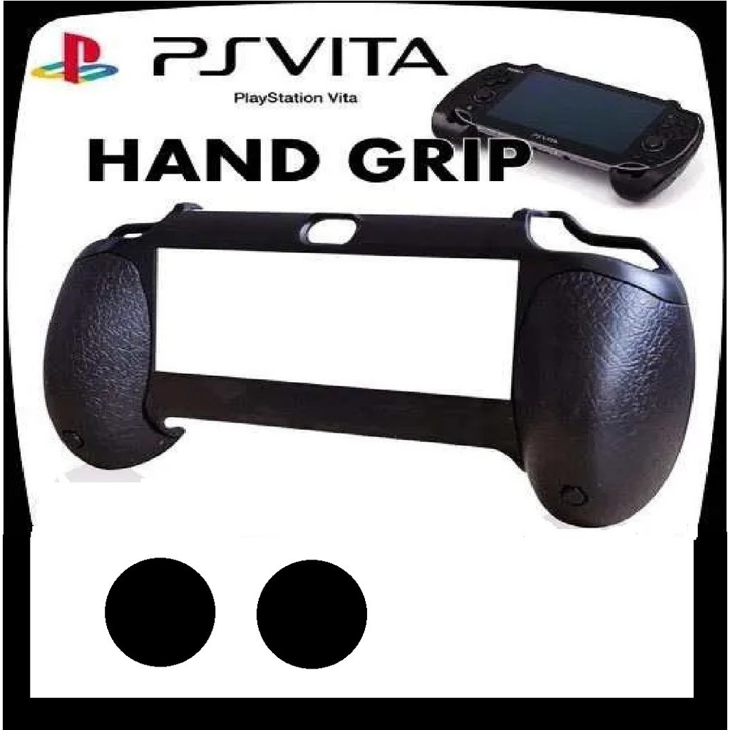 Hand Grip Suporte De Mão Psvita 1000 + 2 Grips Analógico Top