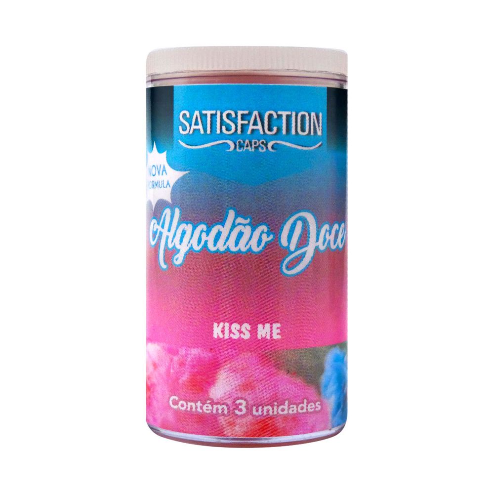 Bolinha Explosiva Beijável Kiss Me ALGODÃO DOCE Massagem Corporal e Sexo Oral - SEX SHOP
