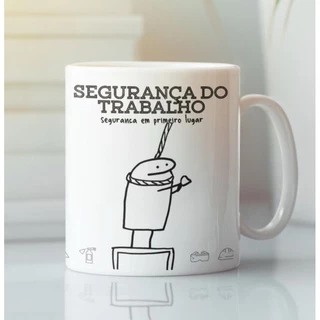 Caneca Profissão Segurança do Trabalho - Flork