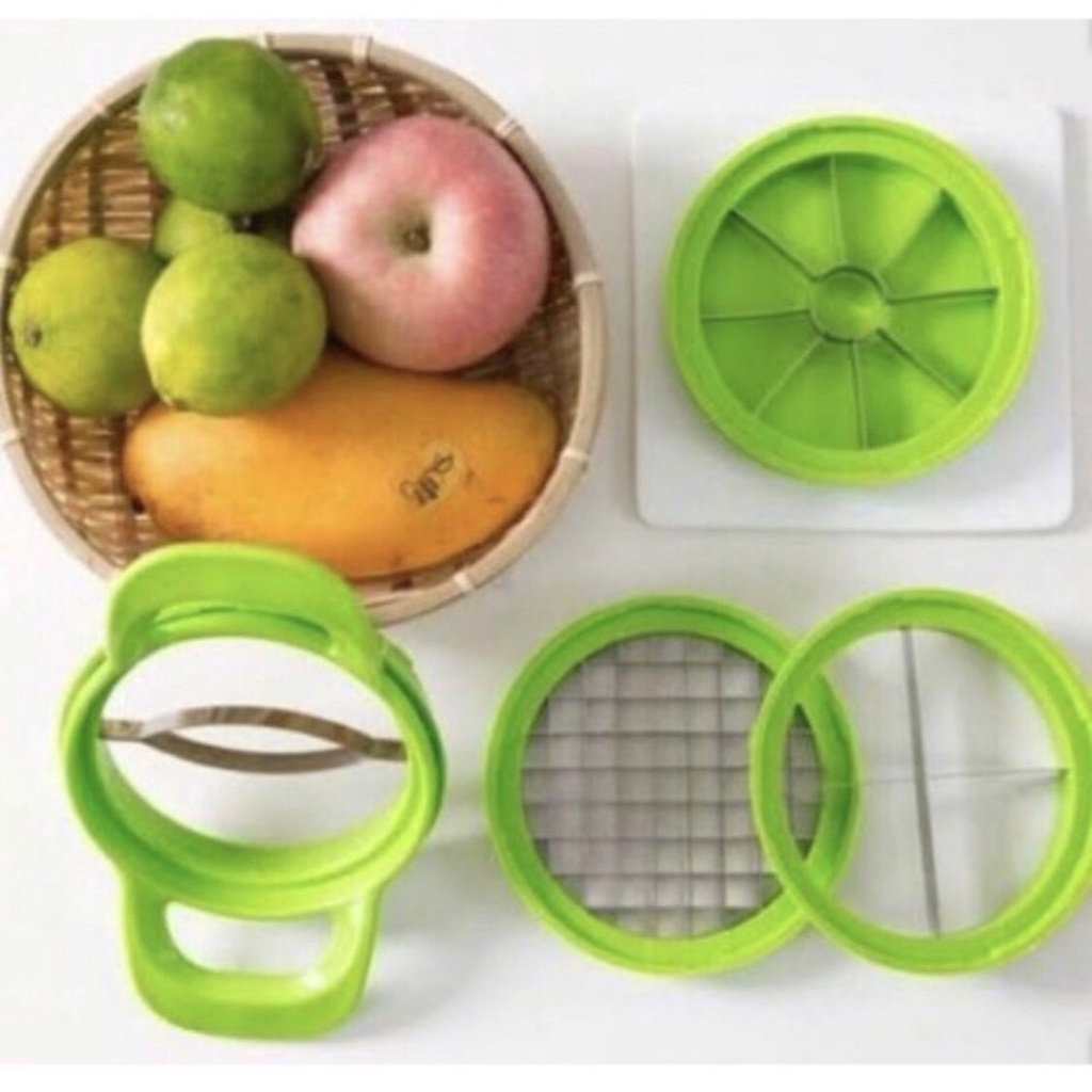Cortador Fatiador De Frutas Chop Dice 4 Em 1 Multifuncional | Shopee Brasil
