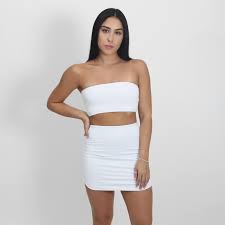 Conjunto Feminino de Top Cropped e Saia PLissada FRanzida Roupas Femininas  Moda Gringa em Promoção na Americanas