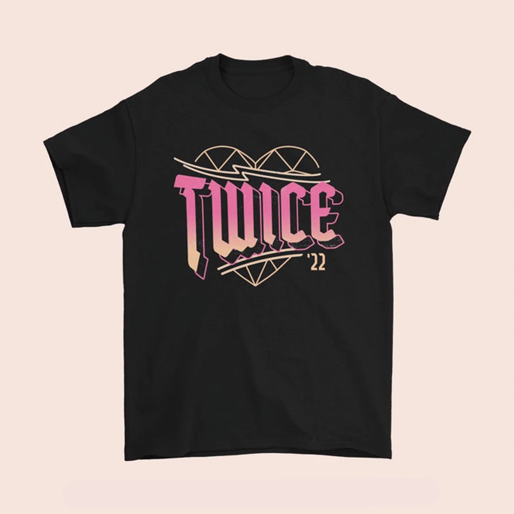 Camiseta T-shirt Unissex Algodão Grupo Kpop Twice World Tour 22