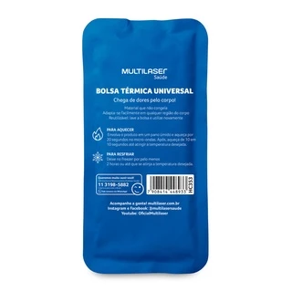 Bolsa Térmica de Gel Azul Multilaser Saúde - HC353 em Oferta na Shopee