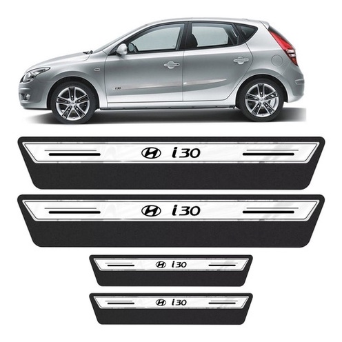 Soleira Porta Premium I30 2010 2011 2012 2013 Á Branco 2016