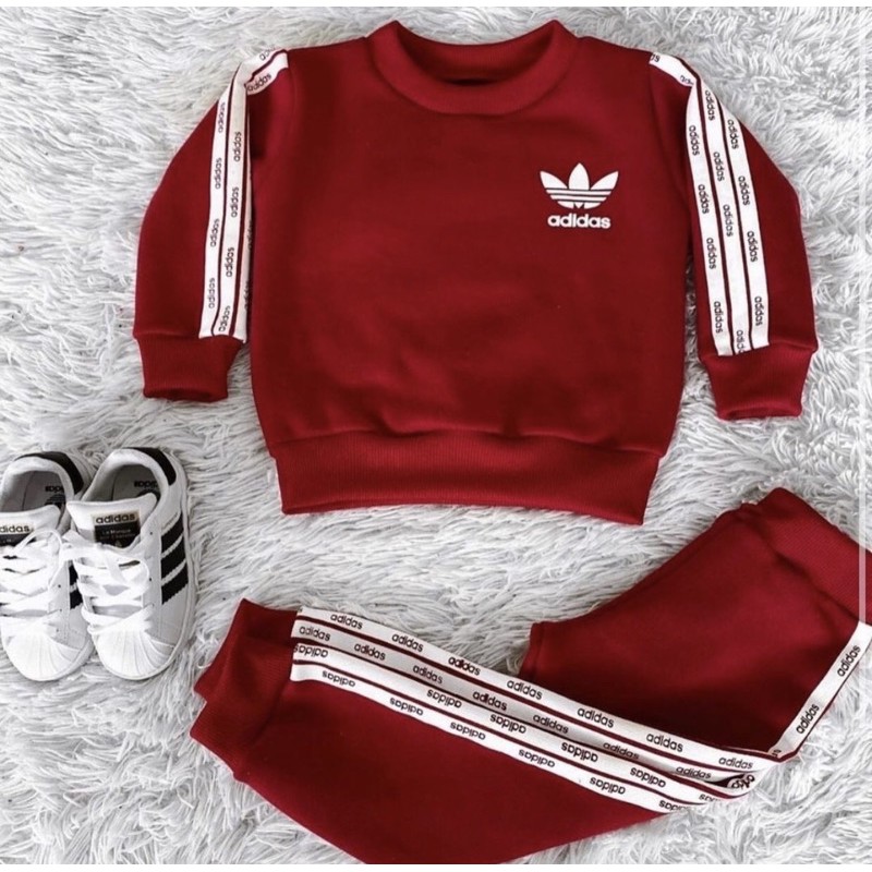 Moletom best sale adidas vermelho