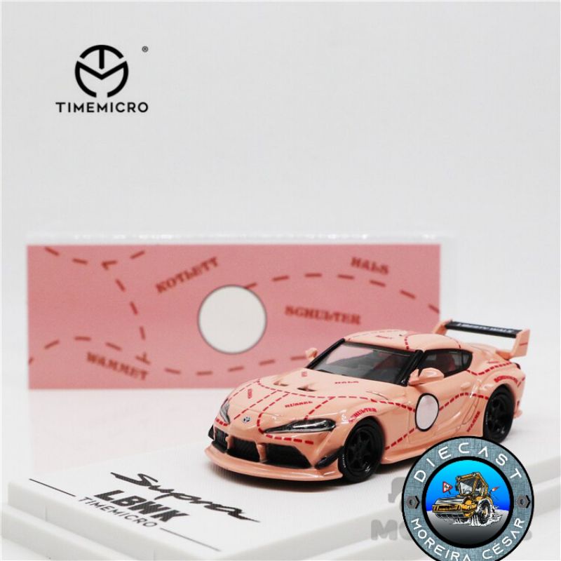 TimeMicro Rosa 1:64 Toyota Supra Pink Pig Diecast | Shopee Brasil