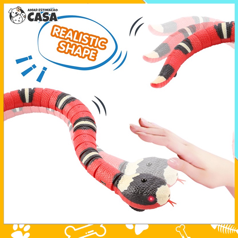 Inteligente Sensing Snake Cat Brinquedos Interativos Elétricos Para Gatos  Carregamento Usb Acessórios Do Gato Para Cães De Estimação Jogo Brinquedo -  Animais E Robôs Por Radiocontrole - AliExpress