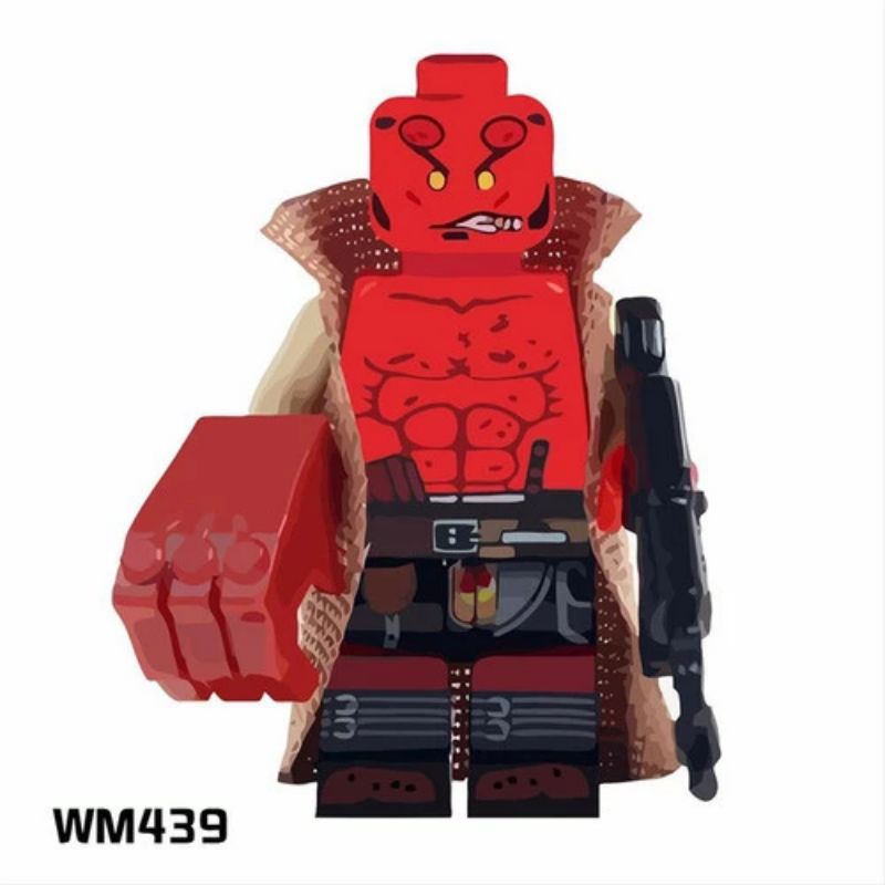 Lego Hellboy Super Herói Minifigure DC Marvel Ironman-Homem-Aranha ...