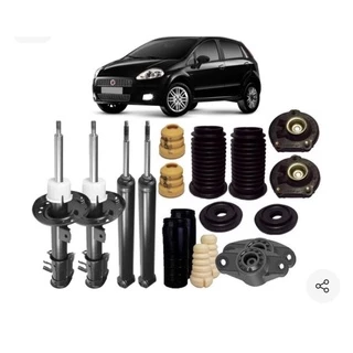 4 Amortecedor+ Kit Coxim Punto 2013 2014 2015 2016 2017 2018