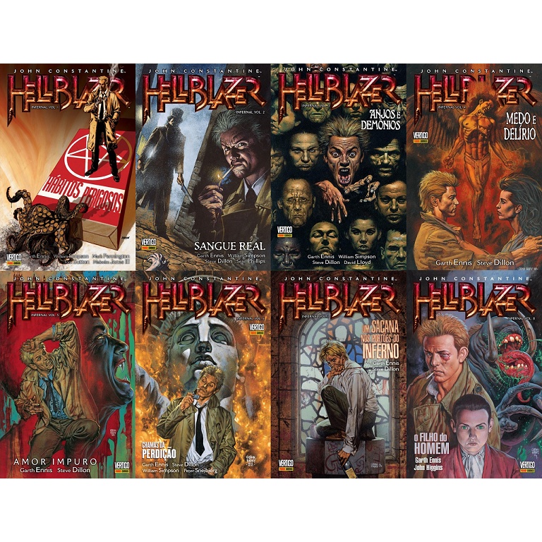 Hellblazer: Infernal - Vol. 1 ao 8 (LACRADAS)