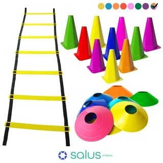 Kit Funcional Agilidade 10 Chapéus + 10 Cones e Escada