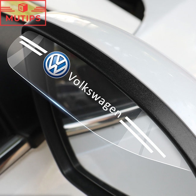 Volkswagen Pcs Abs Carro Espelho Retrovisor Transparente Capa Protetora De Sobrancelha De Chuva