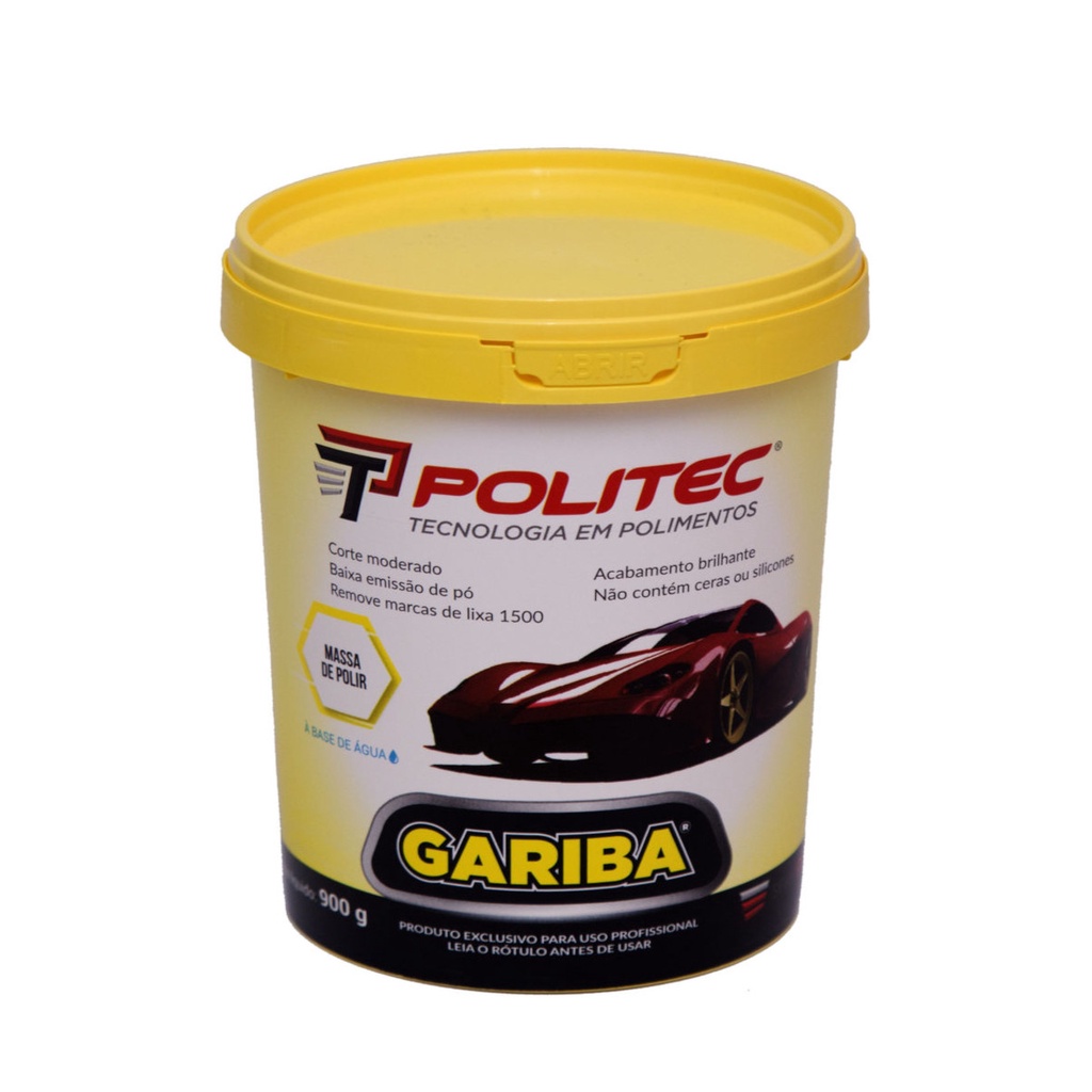 Massa Para Polir Gariba 900g - Politec | Shopee Brasil