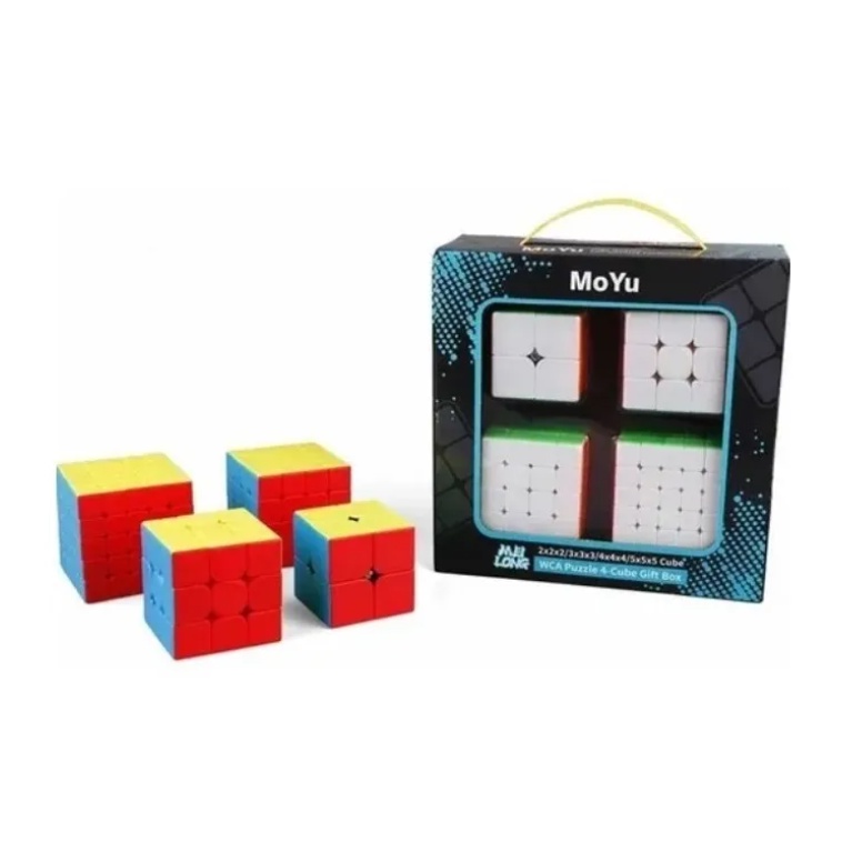 Cubo Mágico Moyu Kit caixa de presente 2x2 3x3 4x4 5x5 - Chess Cuber - Loja  Oficial de Cubo Mágico Profissional